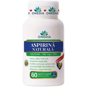 Aspirina Naturala Salicina 105 mg, 60 capsule vegetale - Onedia