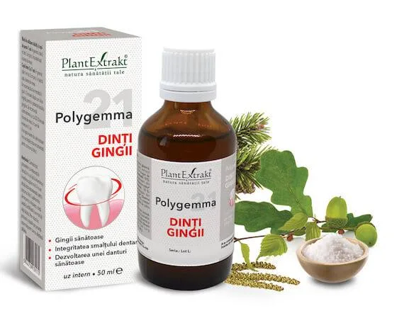 Polygemma 21 - Dinti, Gingii, 50ml Plantextrakt — preț și oferte