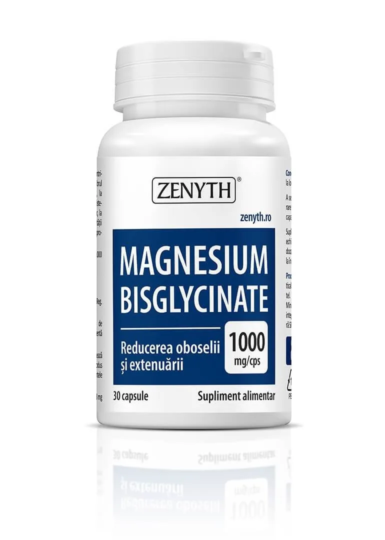 Magnesium Bisglycinate 1000mg 30cps Zenyth — preț și oferte
