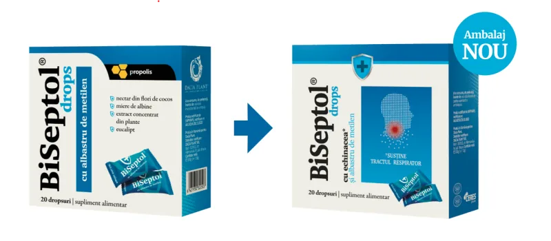 Biseptol Drops, 100 Grame, 20 Dropsuri - DACIA PLANT — preț și oferte