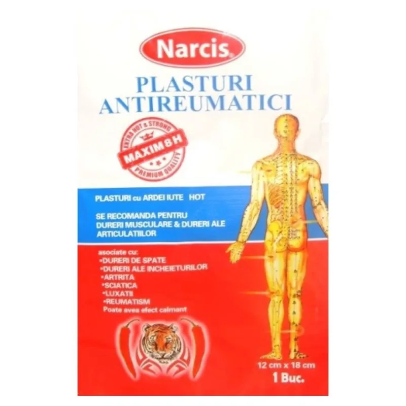 Plasture antireumatic cu ardei iute, 1buc - Narcis — preț și oferte