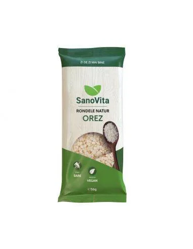 Rondele din orez expandat, 56g - Sanovita — preț și oferte
