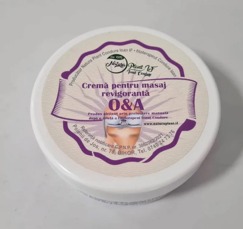 Crema O&A - Oase si articulatii 120ml - Natura Plant IF — preț și oferte