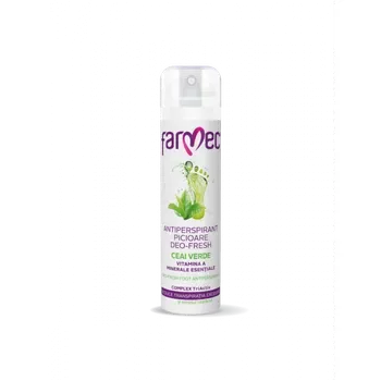 Antiperspirant pentru picioare cu ceai verde, 200ml - Farmec — preț și oferte