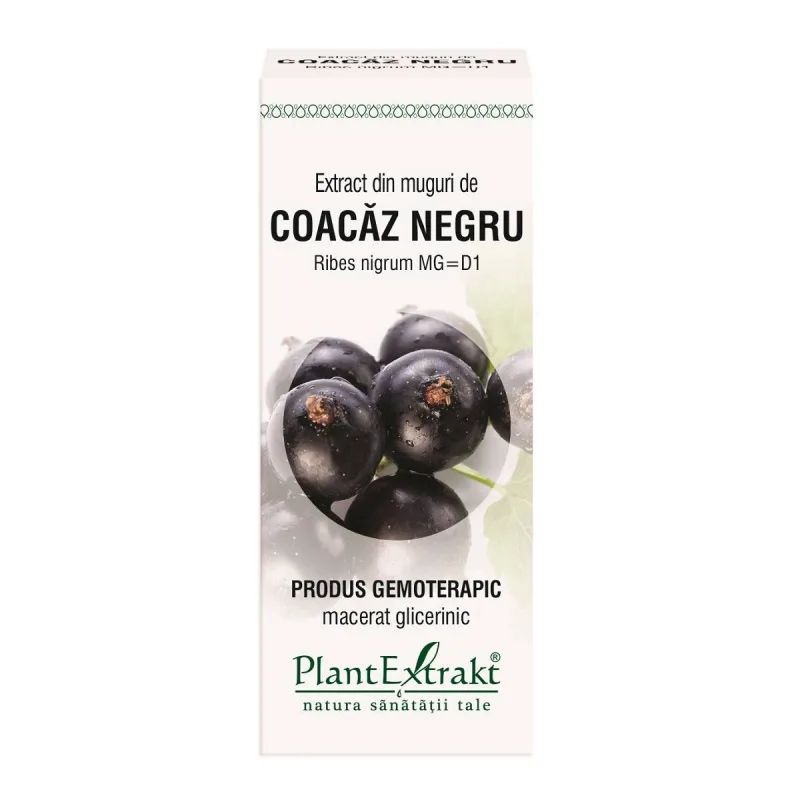 Coacaz Negru - muguri - gemoderivat - antialergic, antiinflamator - 50 ml - PlantExtrakt — preț și oferte