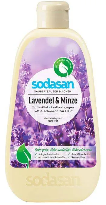 Detergent de vase lichid cu lavanda si menta Ecologic 500ml - Sodasan — preț și oferte