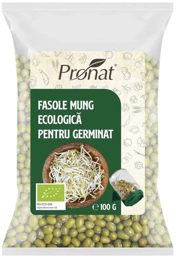 Fasole mung pentru germinat Eco-Bio 100g - Pronat — preț și oferte