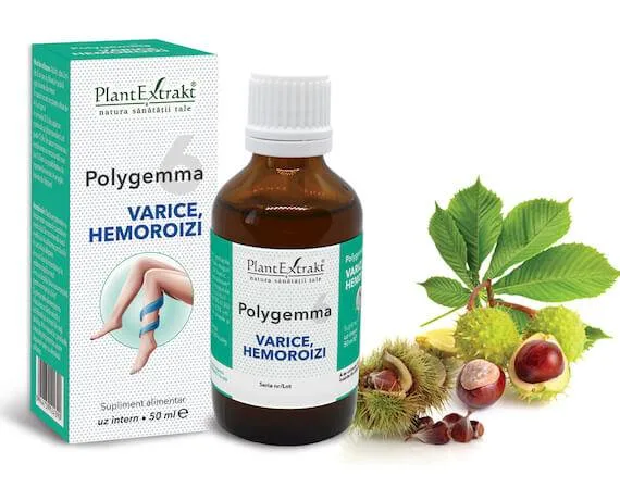 Polygemma 6 - Varice Hemoroizi 50ml Plantextrakt — preț și oferte