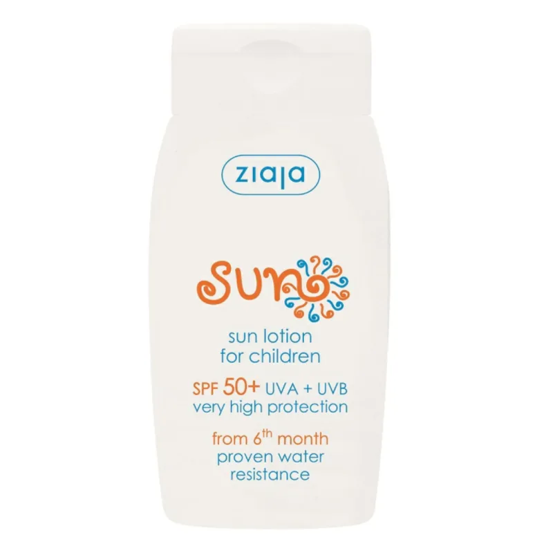 Lotiune pentru protectie solara copii, SPF50+, 6luni+ Sun, 125ml, Ziaja — preț și oferte