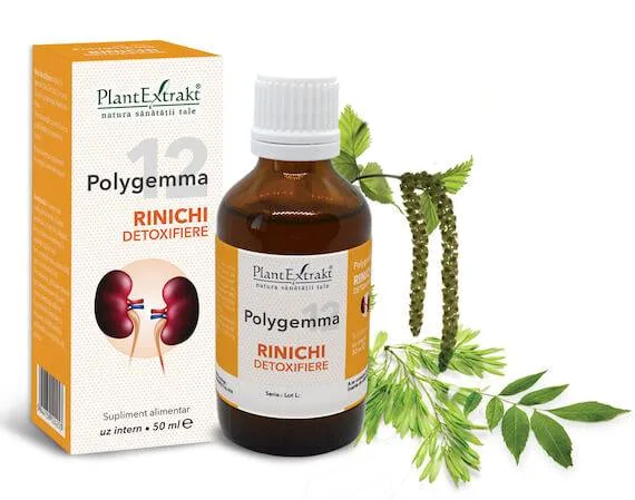 Polygemma 12 - Rinichi detoxifiere 50ml Plantextrakt — preț și oferte