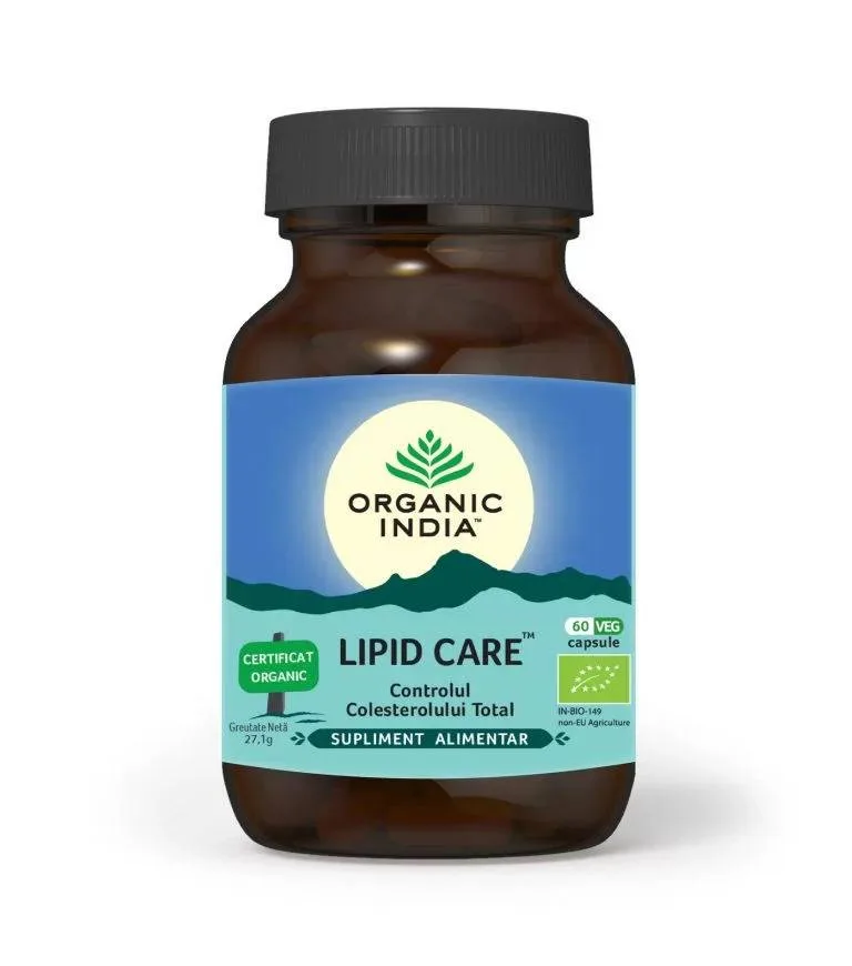 Lipid Care - Controlul Colesterolului, 60 capsule, ORGANIC INDIA — preț și oferte