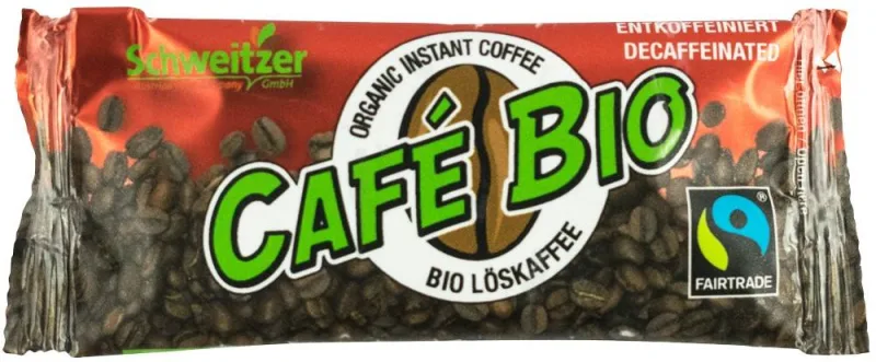 Cafea instant decofeinizata, fairtrade, 100% arabica Eco-Bio 2,4g - Schweitzer — preț și oferte
