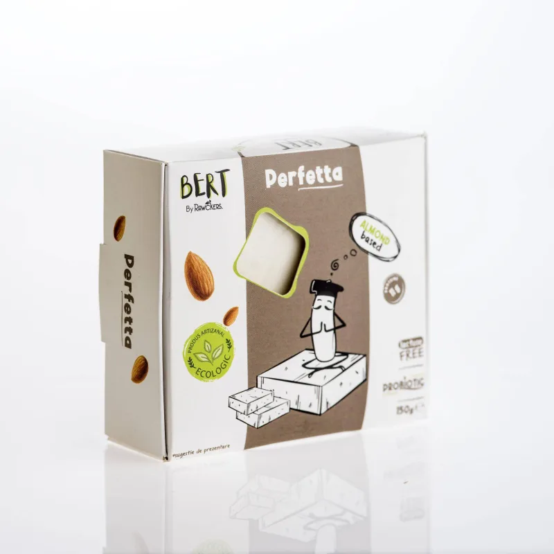 Perfetta-alternativa vegetala la branza Feta, din migdale, eco-bio, 150 g, Rawckers — preț și oferte