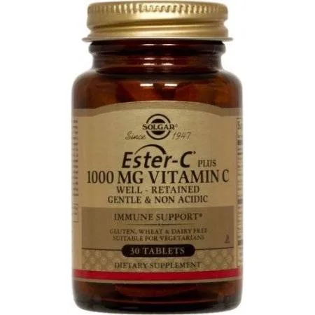 Ester-C - Vitamina C esterificata non-acida - 1000mg 30tabs - SOLGAR — preț și oferte