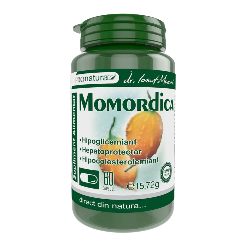 Momordica charantia, actioneaza ca hipoglicemiant, 60 capsule, Medica - Pro Natura — preț și oferte