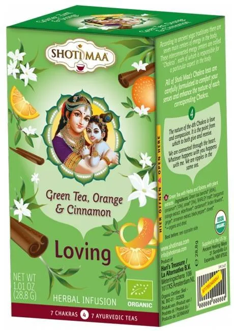 Ceai Shotimaa Chakras - Loving – ghimbir, portocala si scortisoara eco-bio 16dz - Shotimaa — preț și oferte