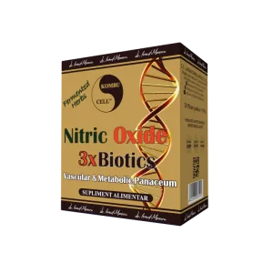 Nitric Oxide 3xBiotics, sustine sanatatea vasculara, 30 plicuri, Medica - Pro Natura
