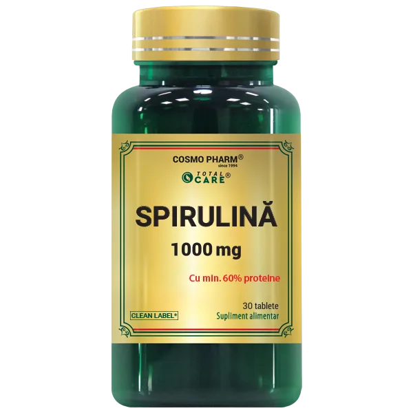 SPIRULINA 1000 mg - 30 tablete, Cosmo Pharm — preț și oferte