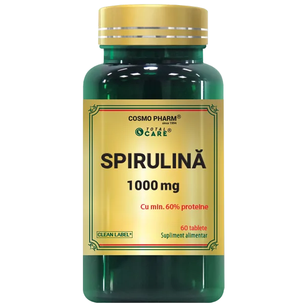 SPIRULINA 1000 mg - 60 tablete, Cosmo Pharm — preț și oferte