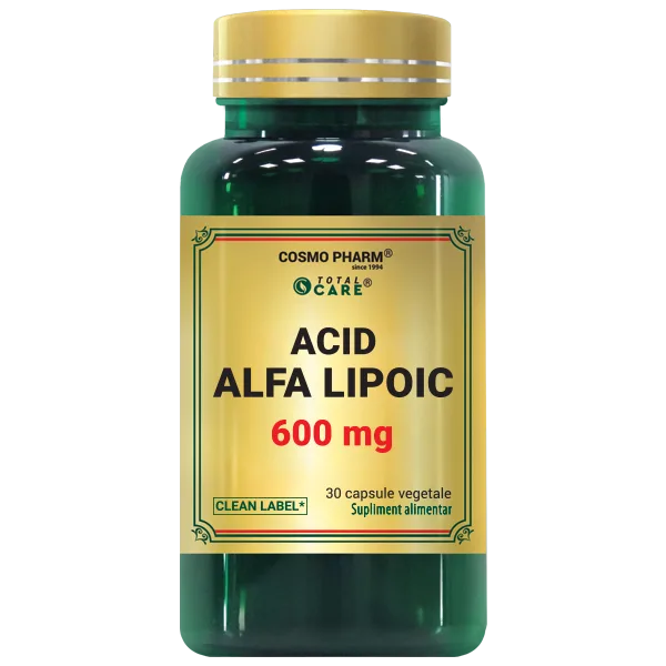 Acid Alfa Lipoic, 600mg, 30 capsile - Cosmo Pharm — preț și oferte