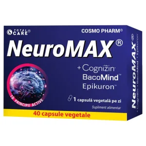 NeuroMAX + Cognizin, 40 capsule vegetale, Cosmo Pharm