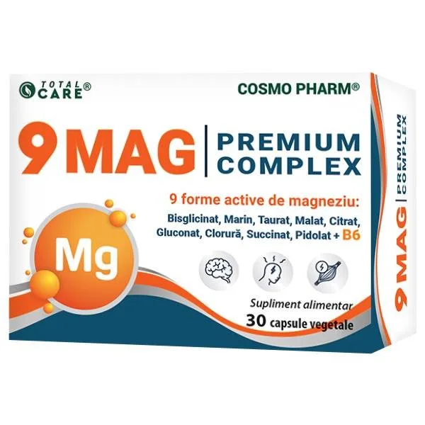 Magneziu 9 MAG Premium Complex - 9 forme de Magneziu, 30 capsule, Cosmo Pharm — preț și oferte