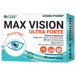 MAX VISION ULTRA FORTE - ochi si vedere clara, 30 capsule, Cosmo Pharm