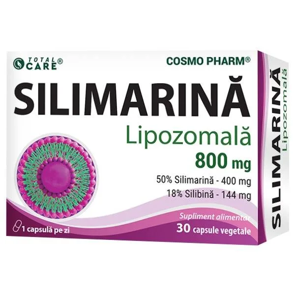 SILIMARINA LIPOZOMALA, 800 mg, 30 capsule, Cosmo Pharm — preț și oferte