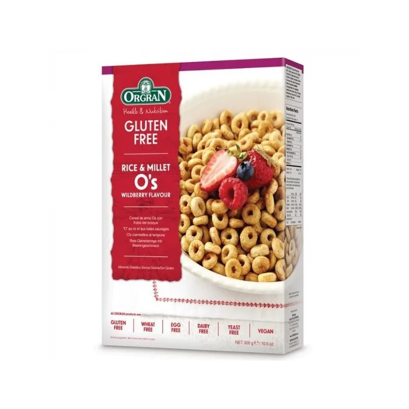 ORGRAN Cereale din orez si mei cu fructe de padure, 300g — preț și oferte