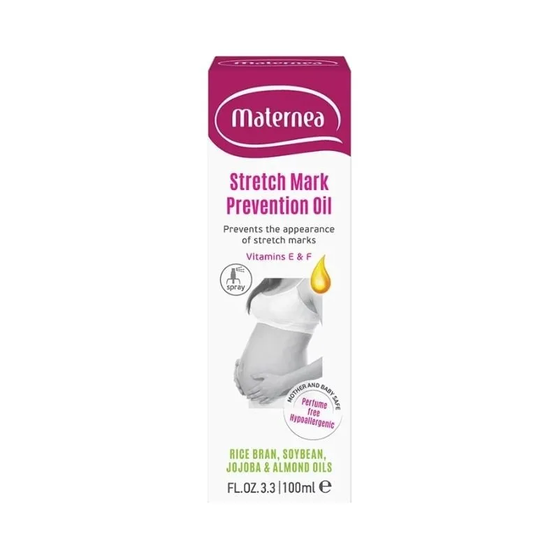 Maternea Spray ulei de prevenire a vergeturilor cu Vit E si F, 100ml — preț și oferte