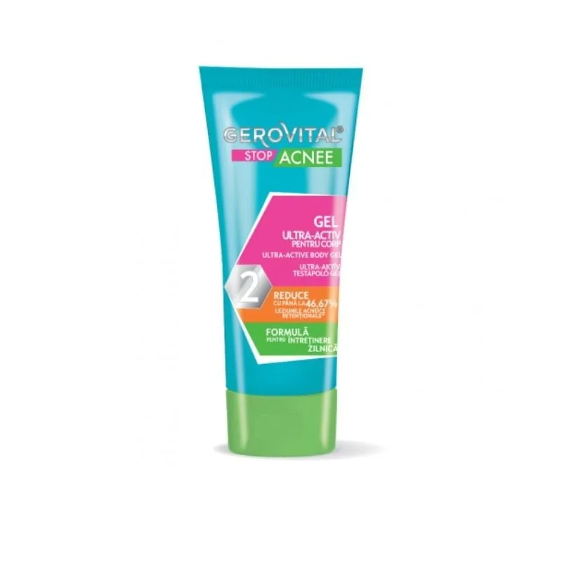 Gel ultra activ pentru corp Stop Acnee, 50 ml, Gerovital FARMEC — preț și oferte