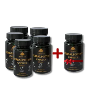 Pachet Herbalpotent 5+1 GRATIS
