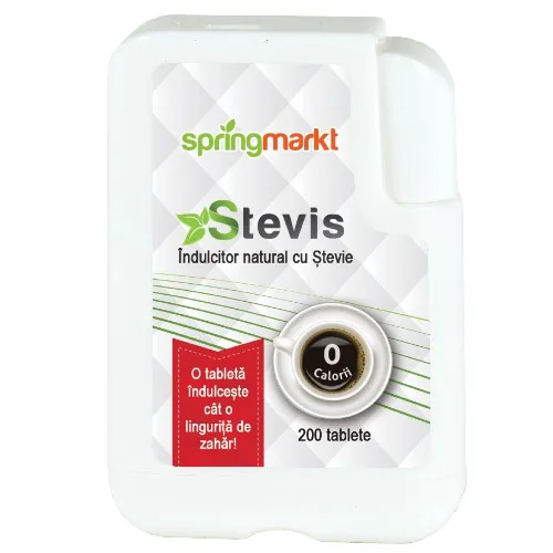 Stevis-Indulcitor natural cu stevie 200 tablete — preț și oferte