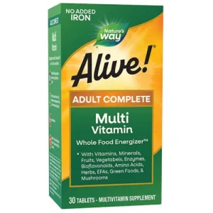 Alive! fara fier adaugat, 30tab, Natures Way
