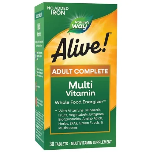 Alive! fara fier adaugat, 30tab, Natures Way — preț și oferte