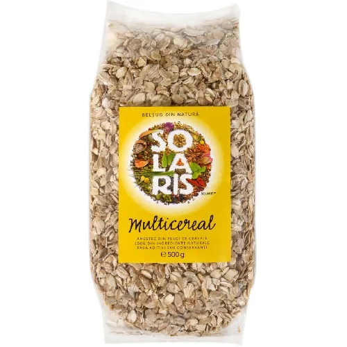 Fulgi de Cereale Amestec (multicereal, 500gr, Solaris — preț și oferte