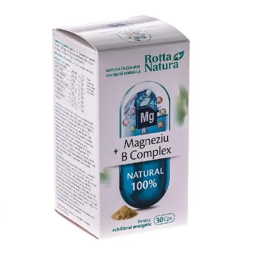 Magneziu + B Complex 30cps, Rotta Natura — preț și oferte