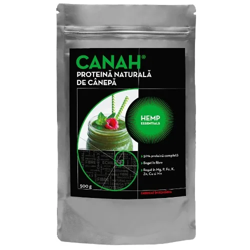 Proteina naturala de Canepa, 500g, Canah — preț și oferte