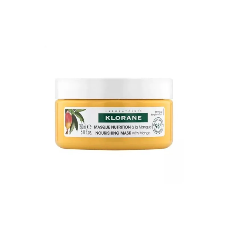 Masca nutritiva cu unt de mango pentru par uscat, 150 ml, Klorane — preț și oferte