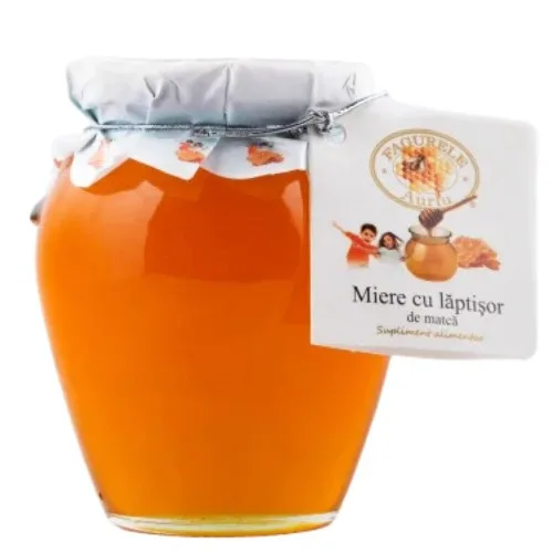 Miere cu Laptisor de Matca, 400g, Fagurele Auriu — preț și oferte