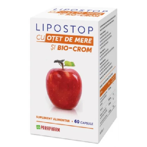 Lipostop cu Otet de Mere 60cps Parapharm — preț și oferte