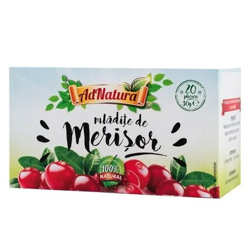 Ceai Merisor, 20 plicuri, AdNatura — preț și oferte