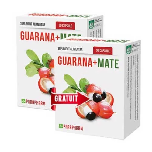 Guarana Mate 30cps 1+1 GRATIS Parapharm — preț și oferte