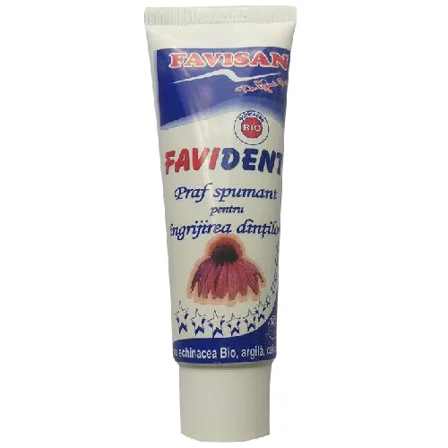 Favident Praf Spumant pentru Dinti 50ml Favisan — preț și oferte