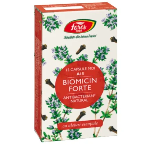 Biomicin Forte - A15, 15cps, Fares — preț și oferte