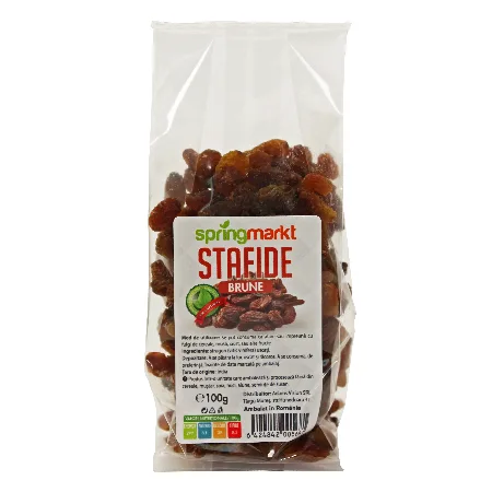 Stafide brune, 100g, springmarkt — preț și oferte
