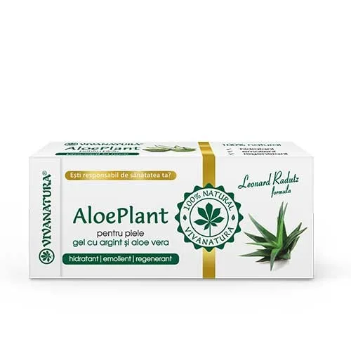 Aloe Plant- Gel cu Argint si Aloe vera 20ml Viva Natura — preț și oferte