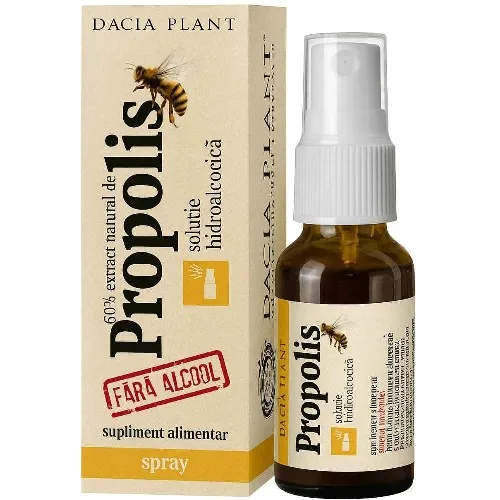 Tinctura Propolis Spray Glicolic Fara Alcool 20ml Dacia Plant — preț și oferte