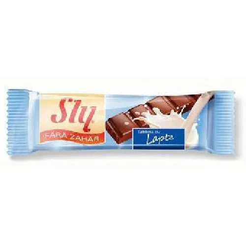 Tableta Ciocolata cu Lapte Fara Zahar 25gr Sly Diet — preț și oferte