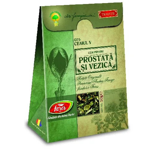 Ceaiul V pentru Prostata si Vezica 50gr Fares — preț și oferte